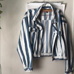 Multi color jean jacket